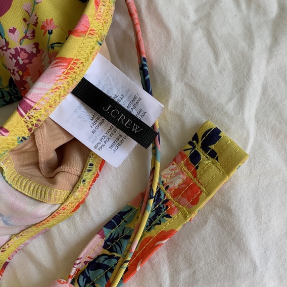 Yellow Floral Bikini Top - Picture 3 of 6